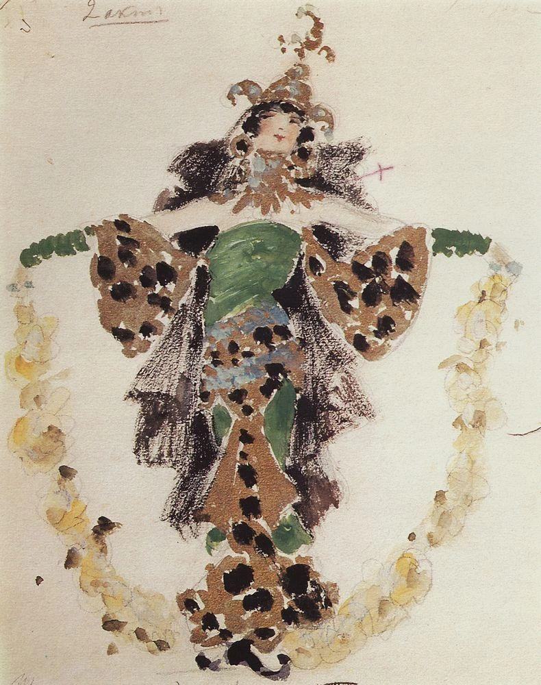 Konstantin Korovin - Moglie di Khan, costume per il balletto di C.Pugni